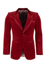 Carica l'immagine nel visualizzatore di Gallery, Single-breasted velvet jacket