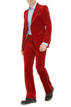 Carica l'immagine nel visualizzatore di Gallery, Single-breasted velvet jacket