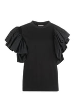 Carica l'immagine nel visualizzatore di Gallery, Ruffled cotton t-shirt