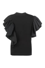 Carica l'immagine nel visualizzatore di Gallery, Ruffled cotton t-shirt