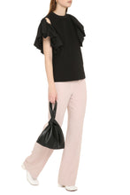 Carica l'immagine nel visualizzatore di Gallery, Ruffled cotton t-shirt