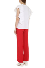 Carica l'immagine nel visualizzatore di Gallery, Ruffled cotton t-shirt