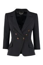 Carica l'immagine nel visualizzatore di Gallery, Stretch double-breasted blazer