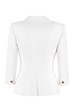 Carica l'immagine nel visualizzatore di Gallery, Stretch double-breasted blazer