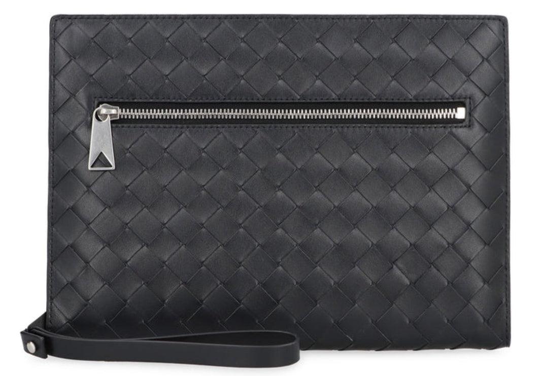 Borsa nera trapuntata elegante e versatile