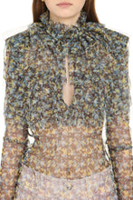 Carica l&#39;immagine nel visualizzatore di Gallery, Printed frill blouse
