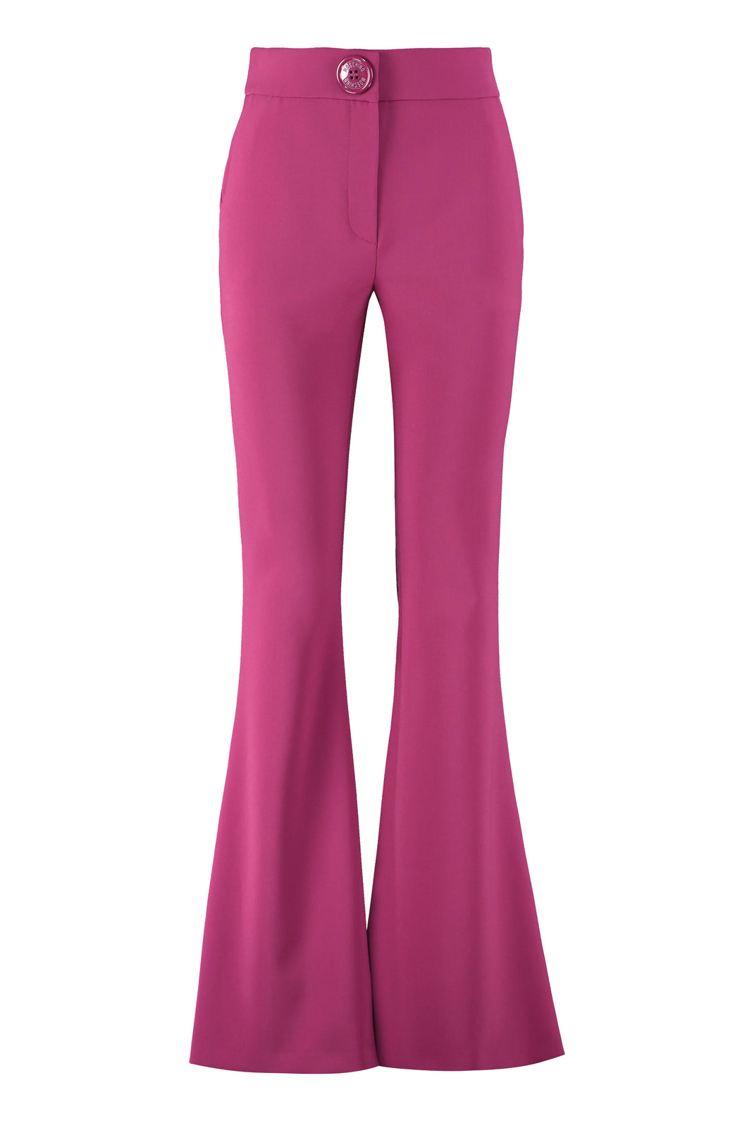 Flared crêpe trousers