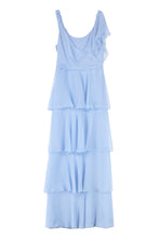 Carica l&#39;immagine nel visualizzatore di Gallery, Ruffled georgette long dress
