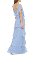 Carica l&#39;immagine nel visualizzatore di Gallery, Ruffled georgette long dress
