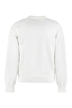 Carica l&#39;immagine nel visualizzatore di Gallery, Cotton-cashmere blend crew-neck pullover
