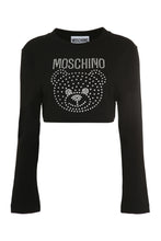 Carica l&#39;immagine nel visualizzatore di Gallery, Cropped cotton sweatshirt
