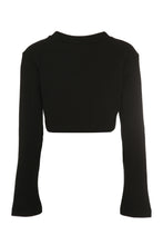 Carica l&#39;immagine nel visualizzatore di Gallery, Cropped cotton sweatshirt
