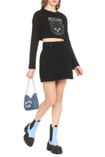 Carica l&#39;immagine nel visualizzatore di Gallery, Cropped cotton sweatshirt
