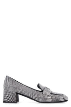 Load image into Gallery viewer, Satin loafers with crystals
