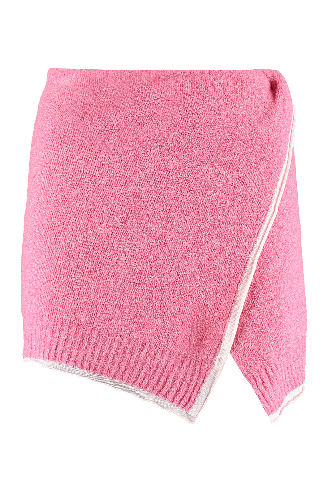 Terry-cloth wrap skirt