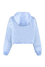 Load image into Gallery viewer, Hooded Re-Nylon cropped jacket
