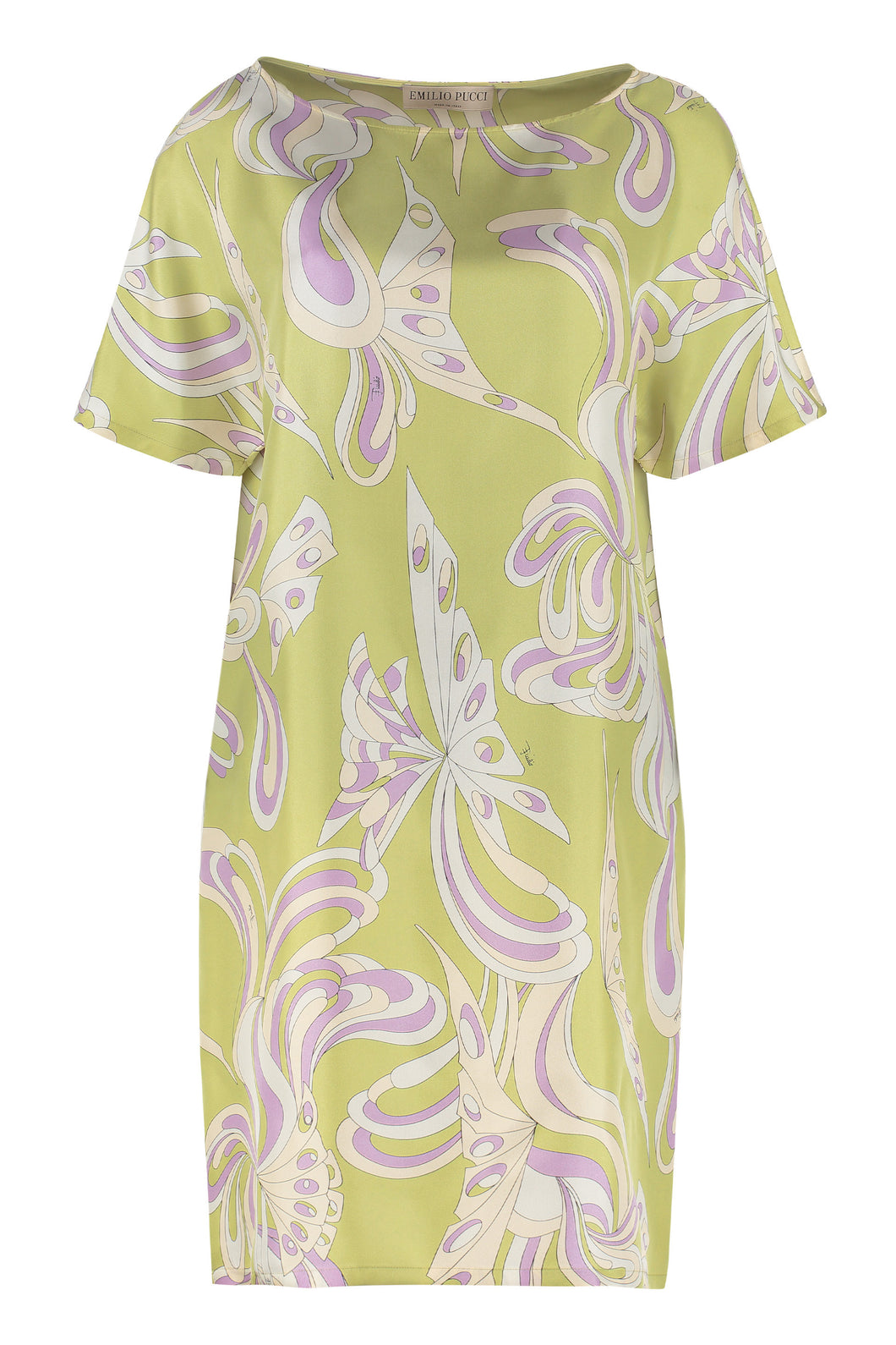 Printed silk dress