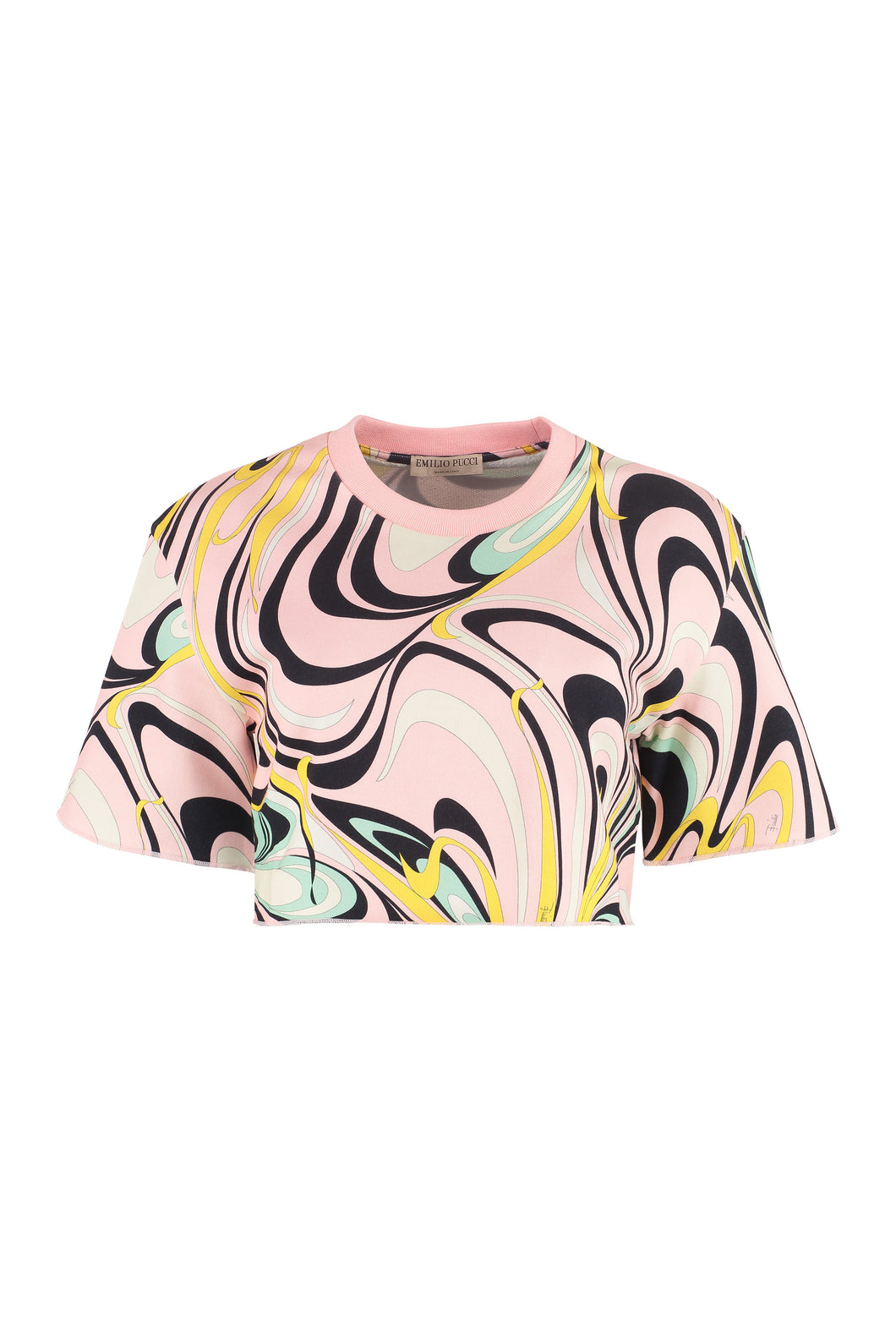 Printed cropped sweatshirt