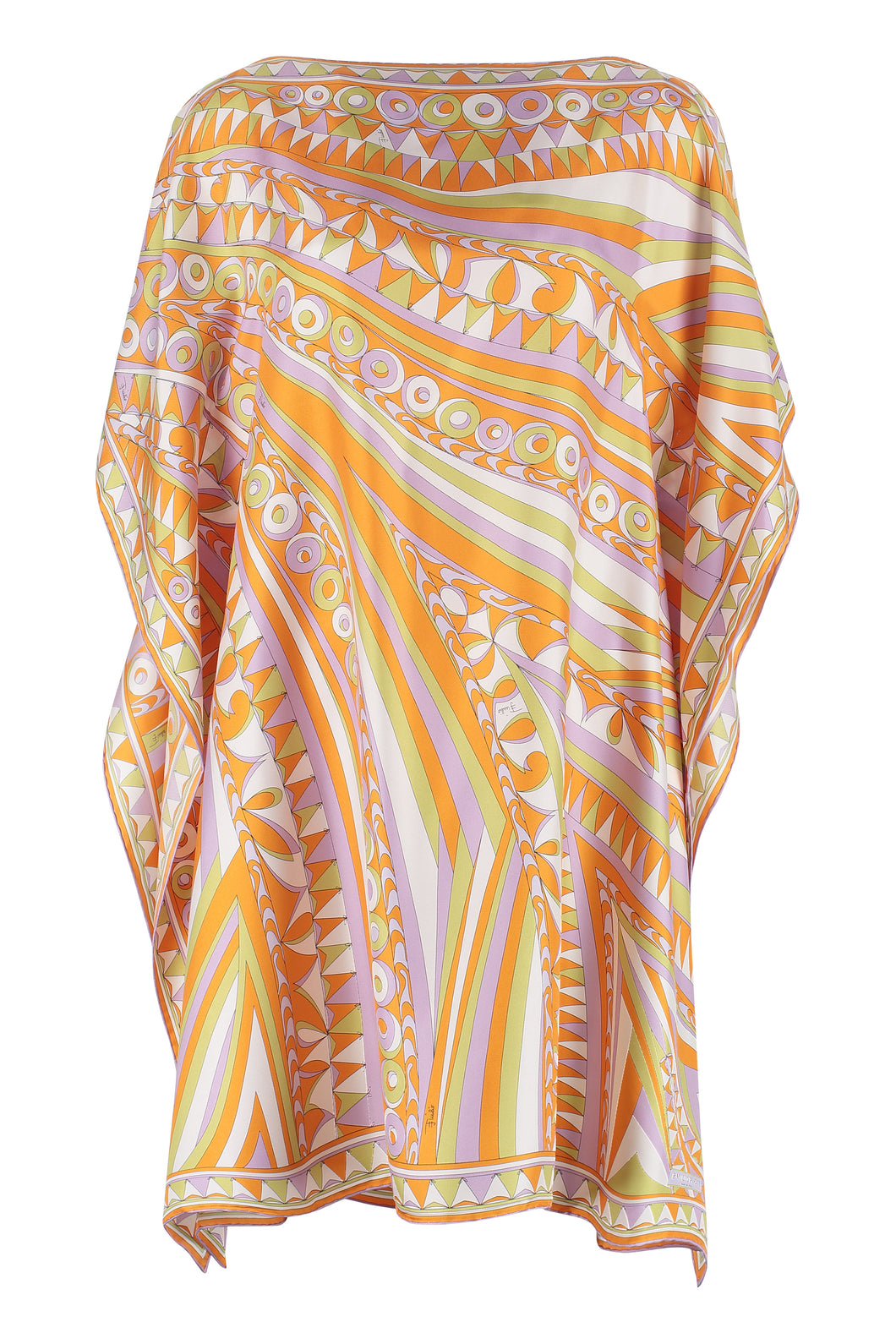 Printed silk dress