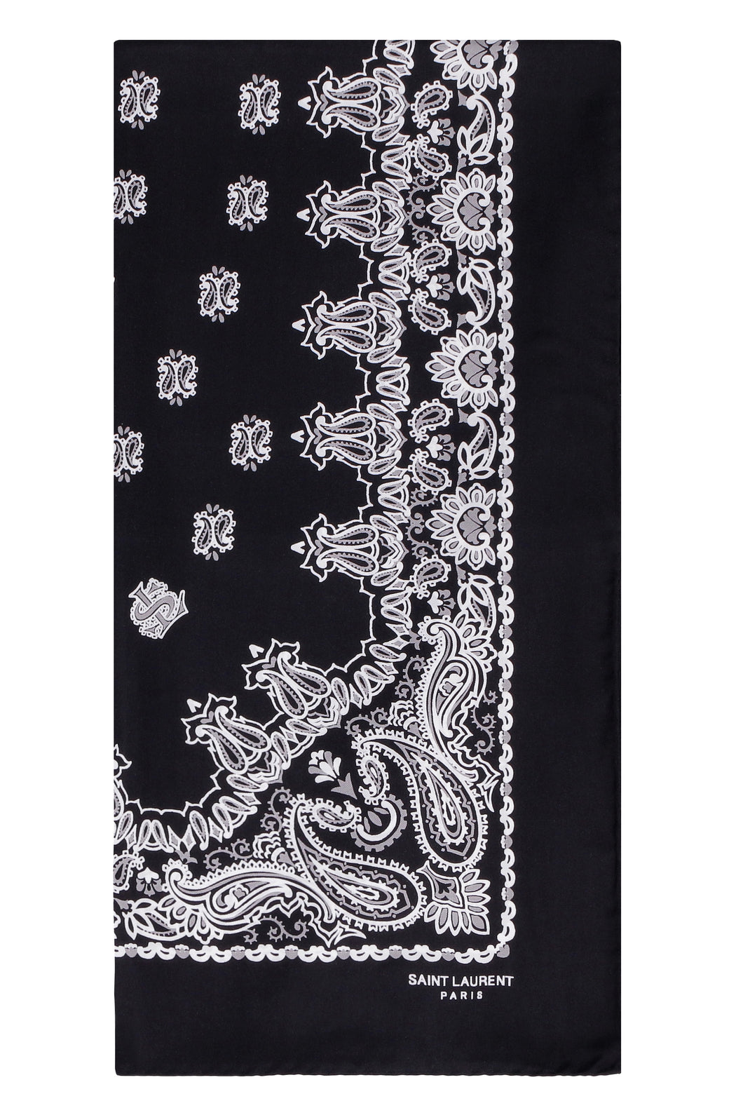 Printed silk scarf