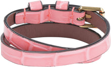 Load image into Gallery viewer, Skull logo plate leather bracelet
