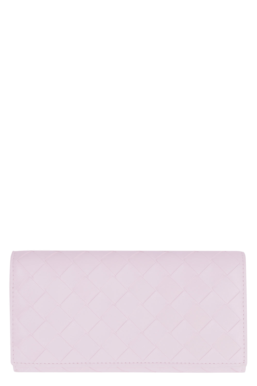 Intrecciato flap-over wallet