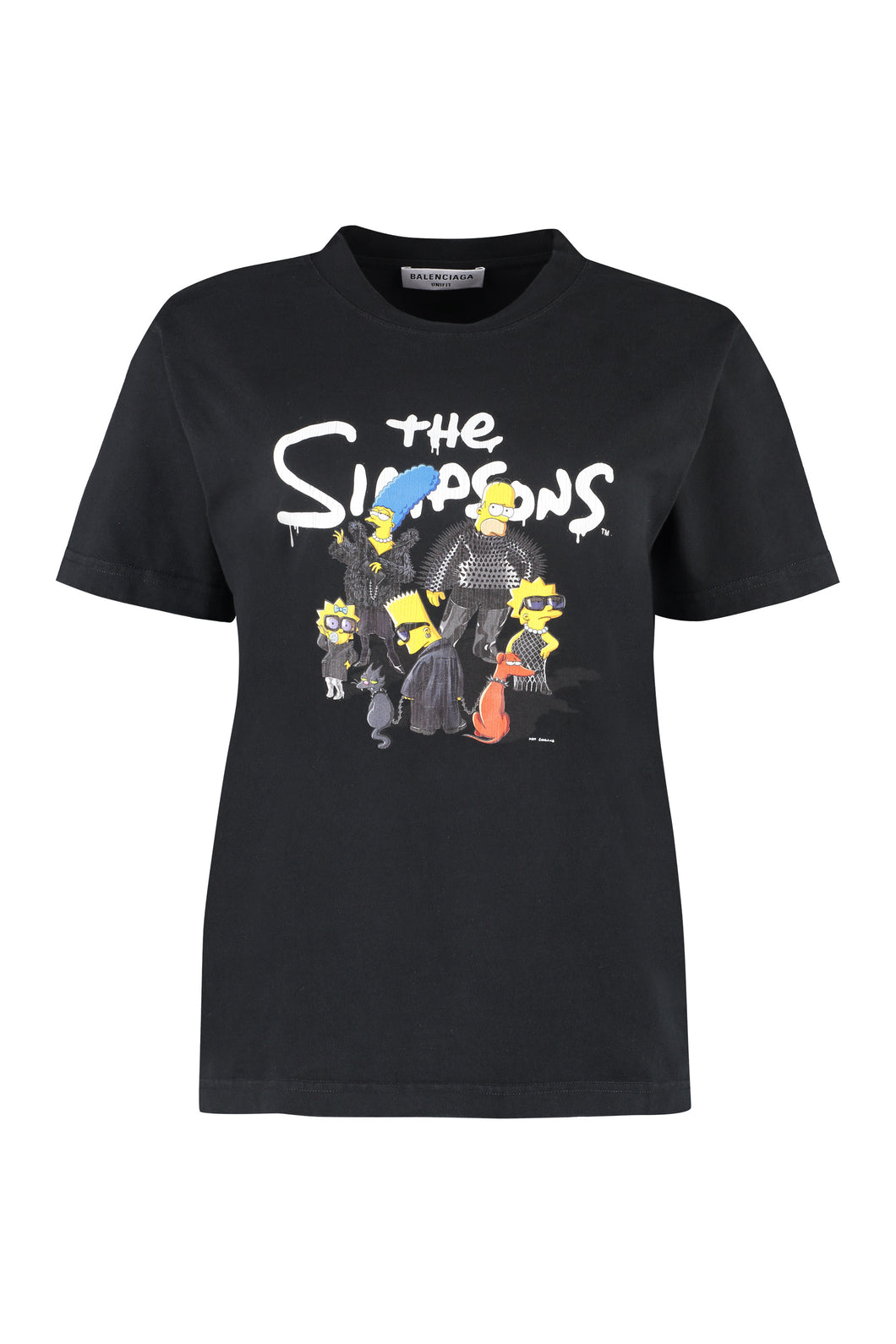 Oversize printed cotton t-shirt