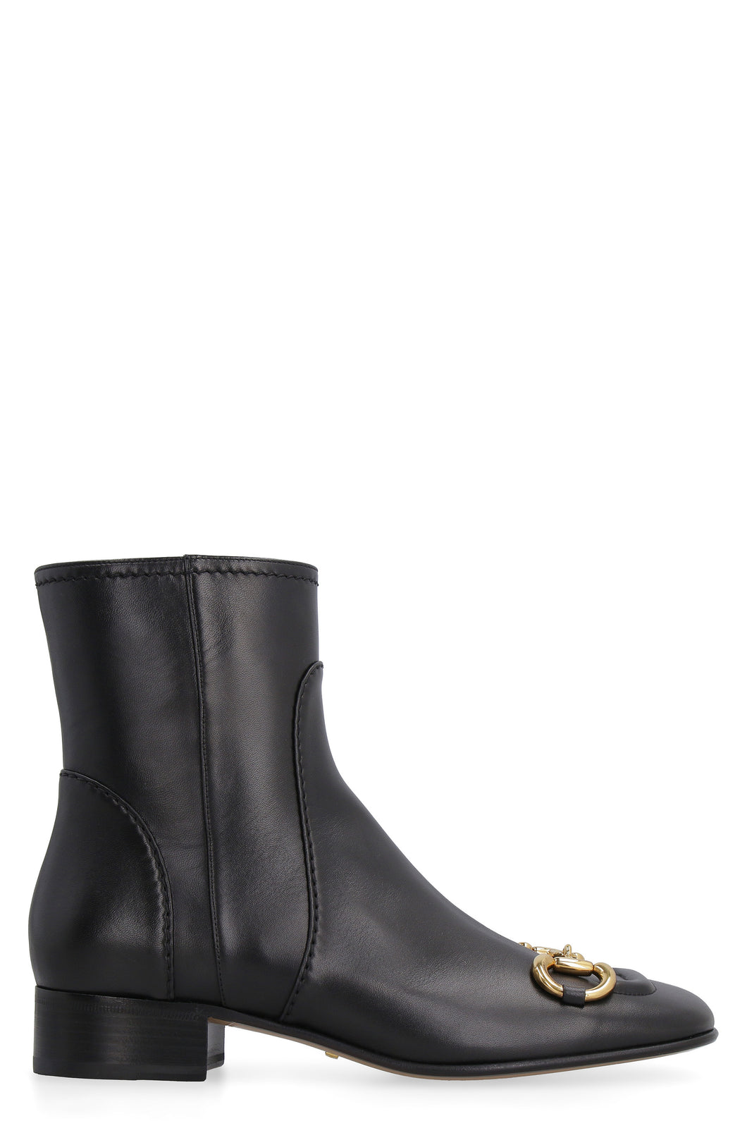 Leather ankle boots