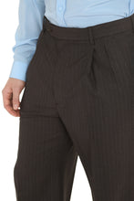 Load image into Gallery viewer, Pinstriped wool trousers
