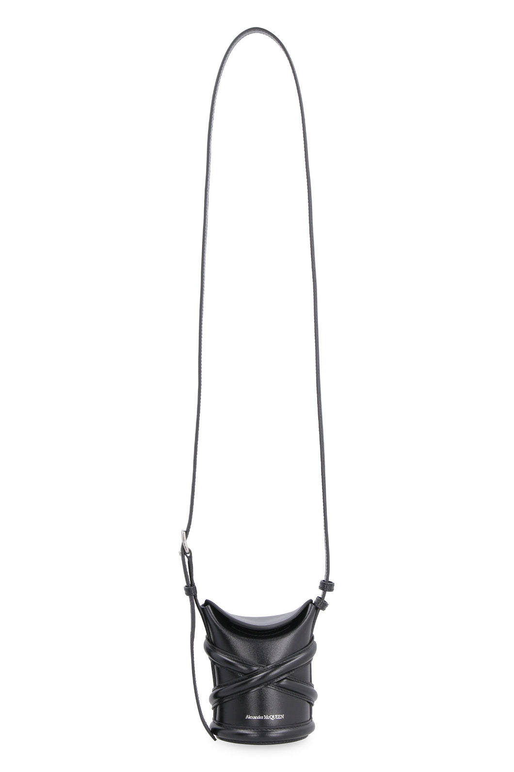 Mini borsa a secchiello The Curve in pelle