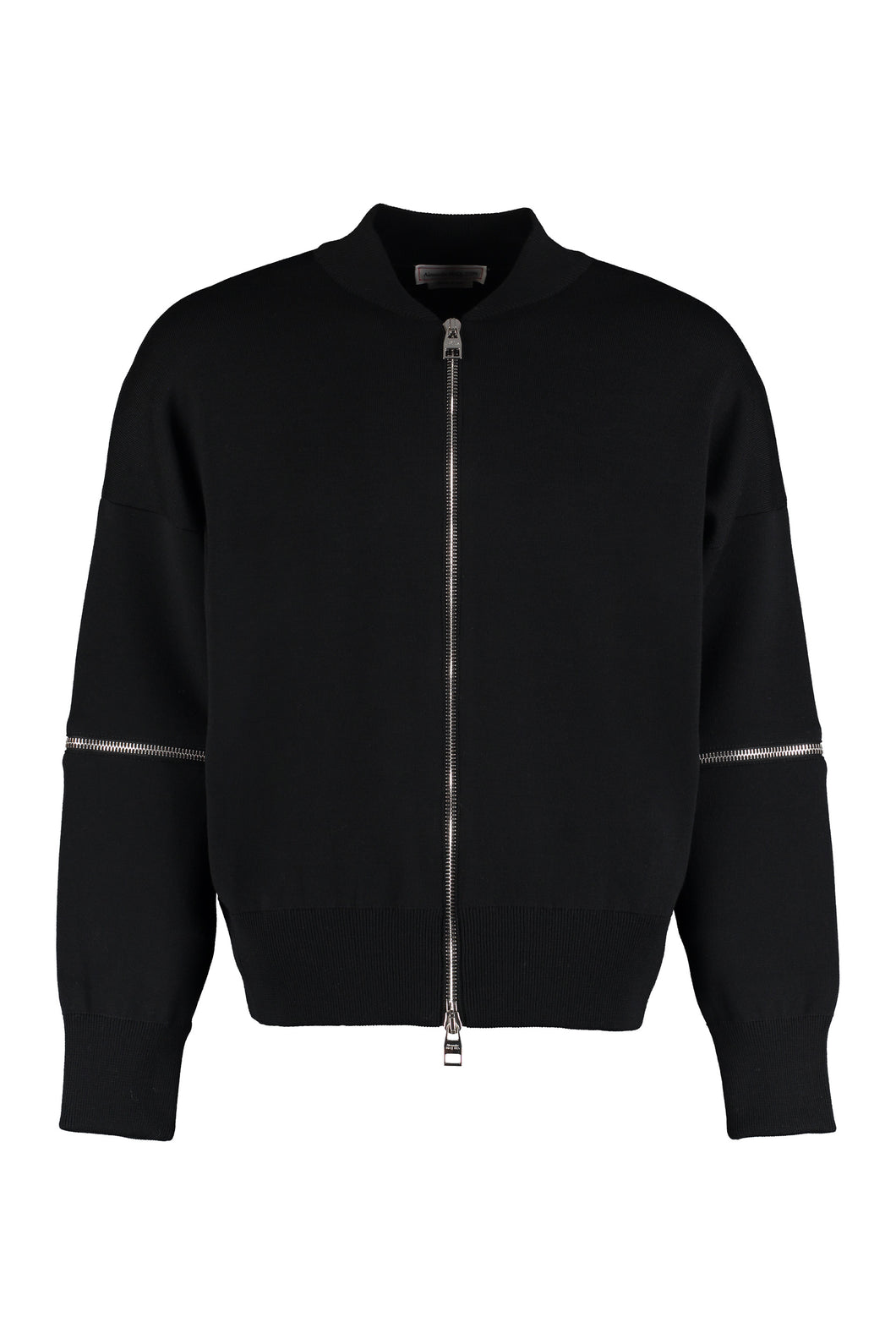 Zipper wool sweater
