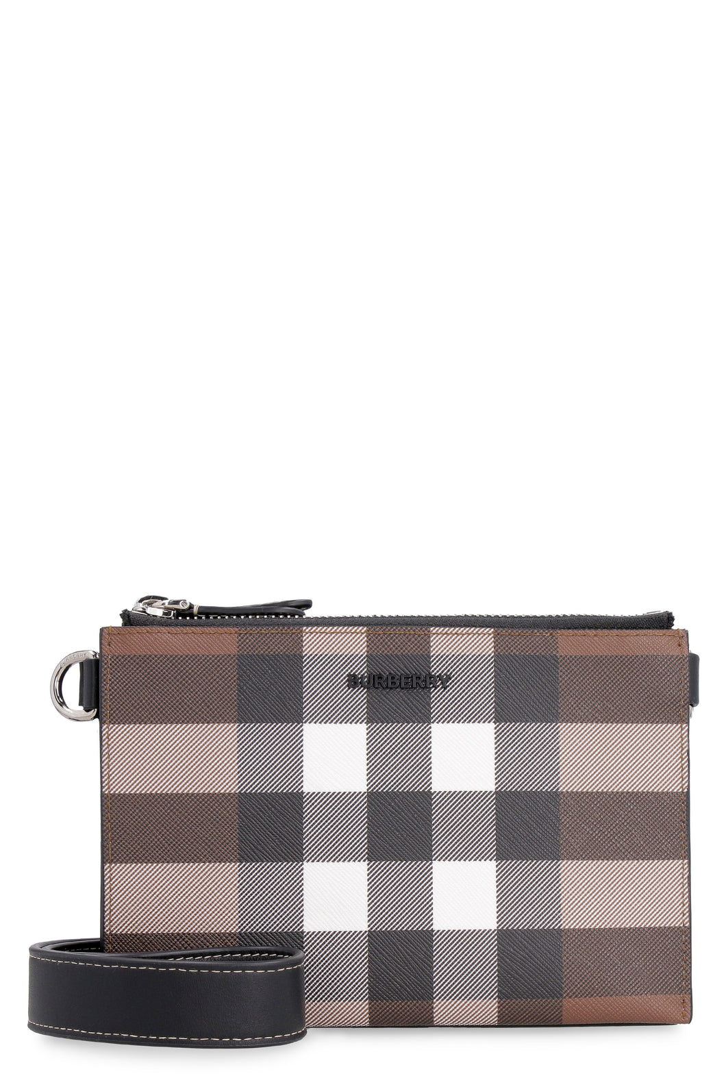 Messenger bag with check motif
