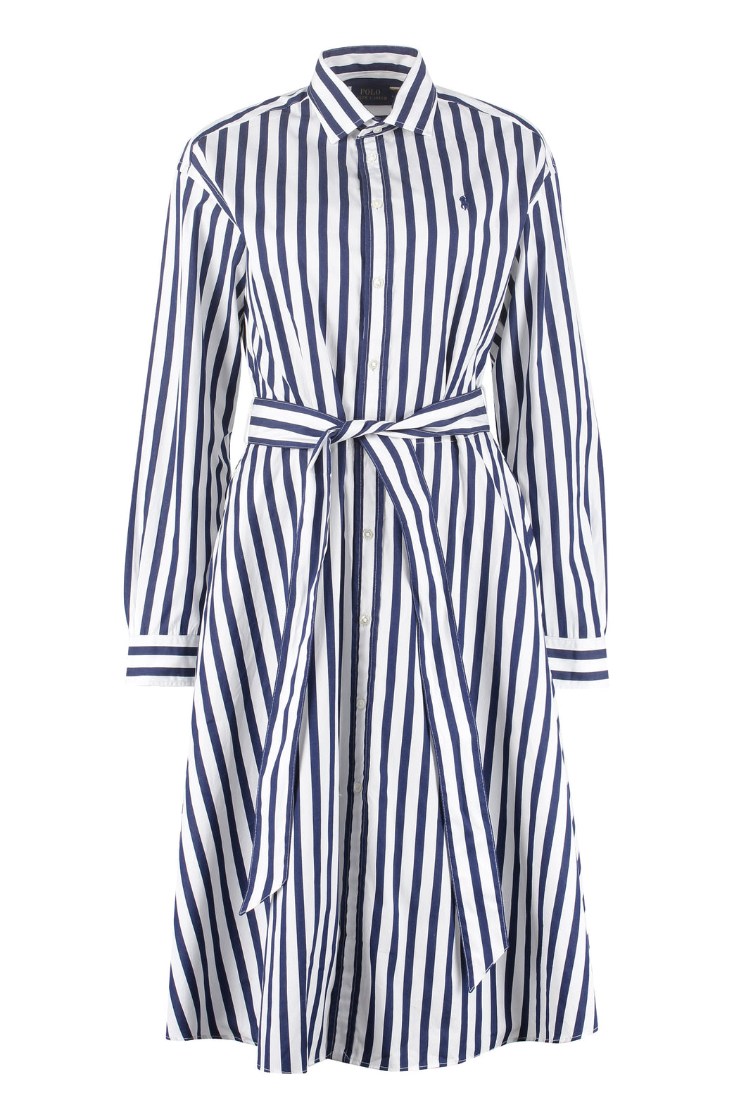 Striped cotton shirtdress