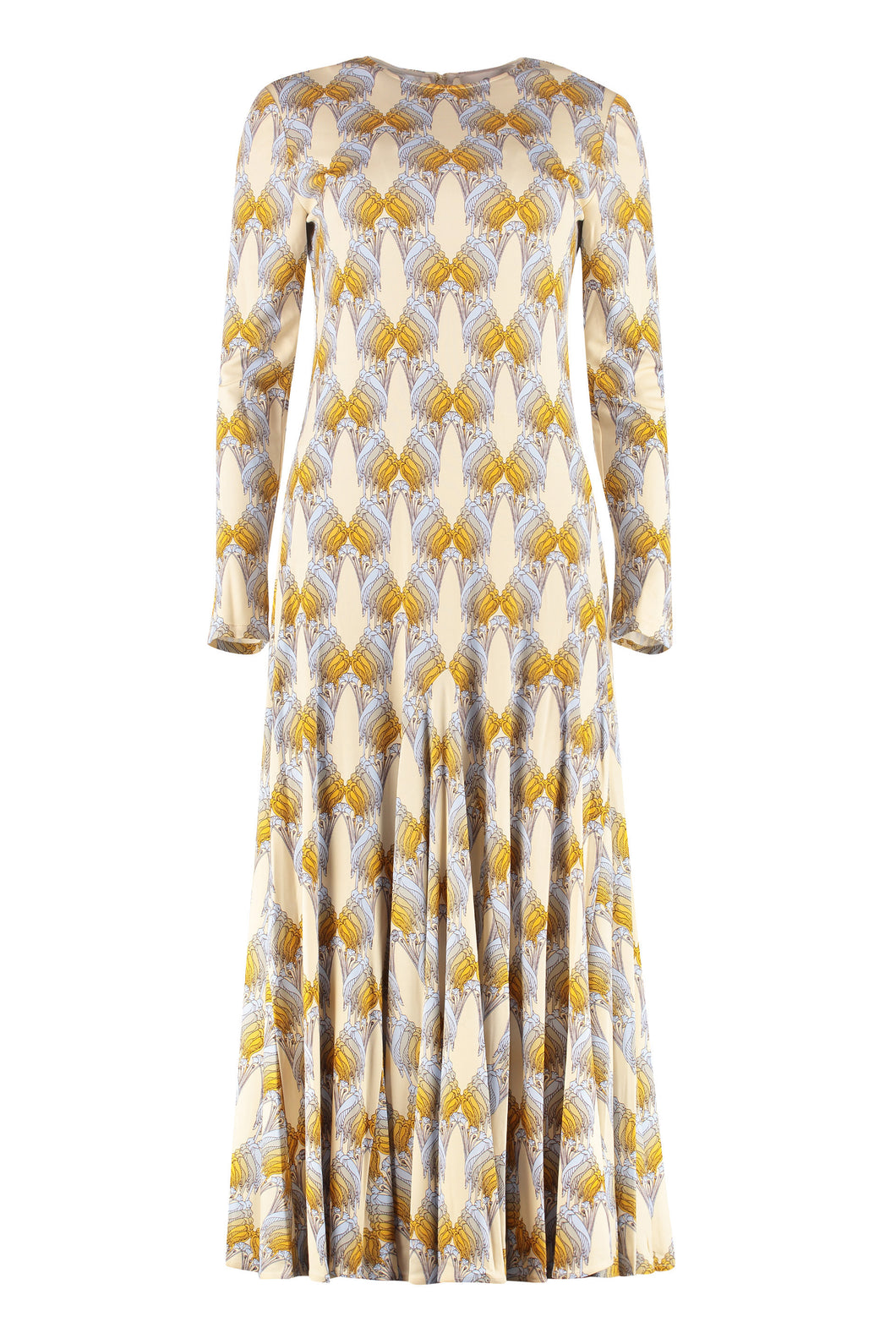 Printed flared dress
