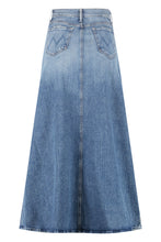 Load image into Gallery viewer, Yoke Front Circle denim skirt
