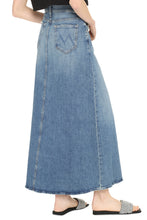 Load image into Gallery viewer, Yoke Front Circle denim skirt
