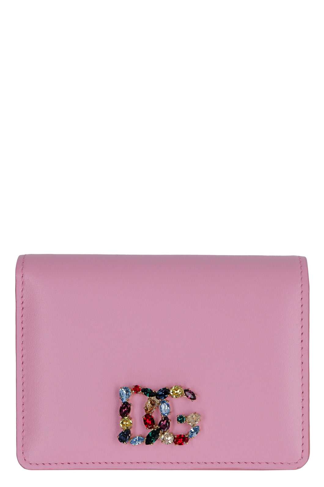 Logo detail leather wallet