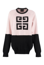 Carica l&#39;immagine nel visualizzatore di Gallery, Logo Intarsia cashmere sweater
