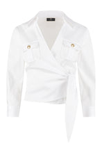 Load image into Gallery viewer, Cotton shirt with bow
