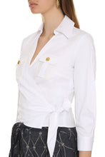 Load image into Gallery viewer, Cotton shirt with bow
