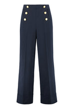 Carica l&#39;immagine nel visualizzatore di Gallery, High-waist wide-leg trousers
