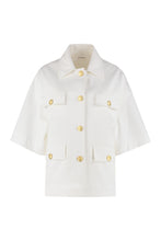 Load image into Gallery viewer, Button-front cotton jacket
