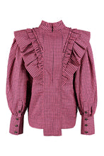 Carica l&#39;immagine nel visualizzatore di Gallery, Gingham motif shirt

