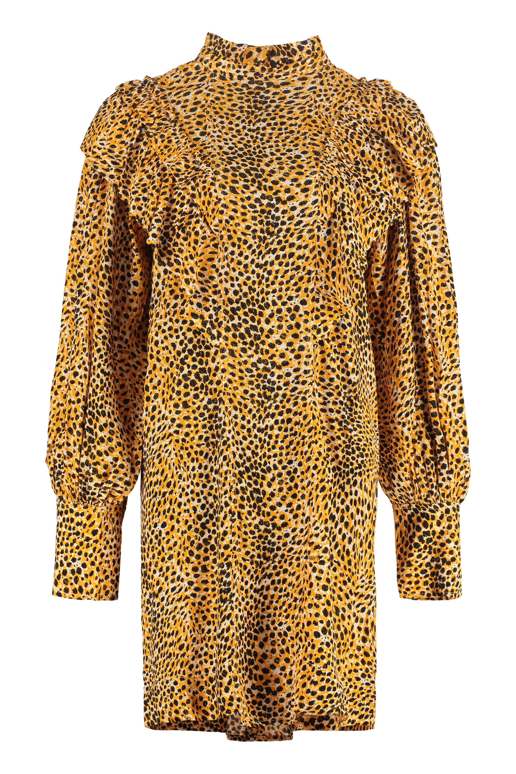 Printed crepe dress