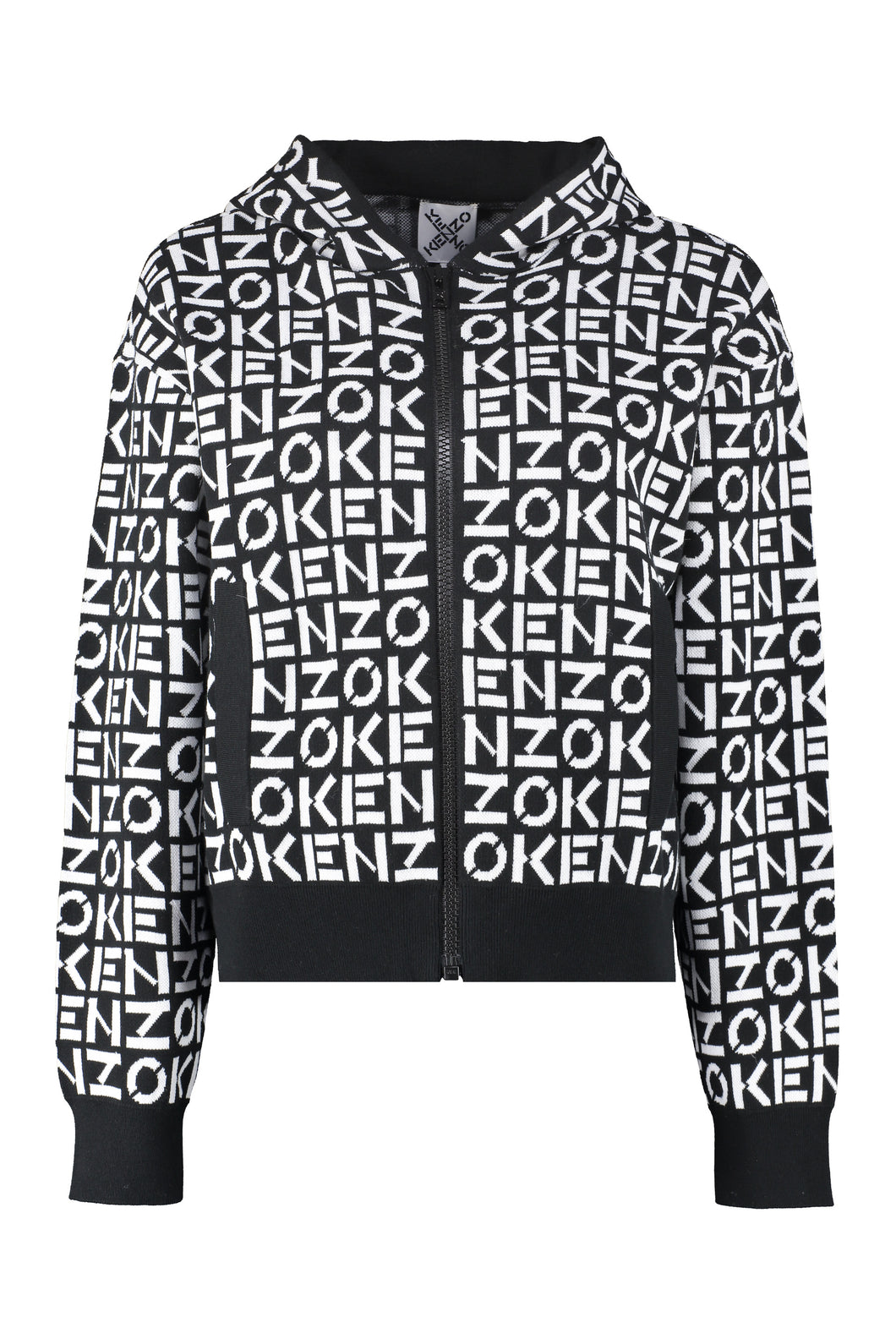 Knitted hoodie
