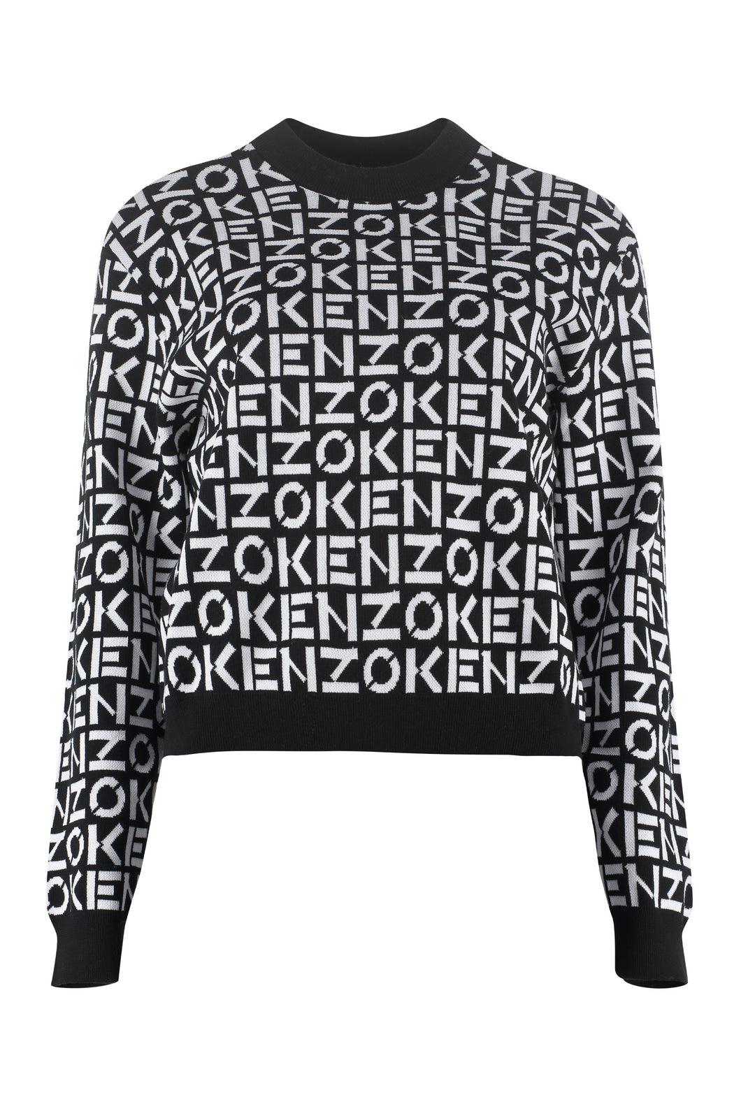 All over logo crew-neck sweater