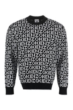 Carica l&#39;immagine nel visualizzatore di Gallery, All over logo crew-neck sweater
