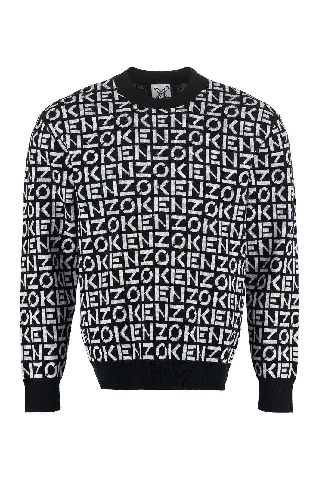 All over logo crew-neck sweater