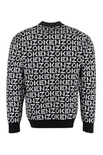 Carica l&#39;immagine nel visualizzatore di Gallery, All over logo crew-neck sweater
