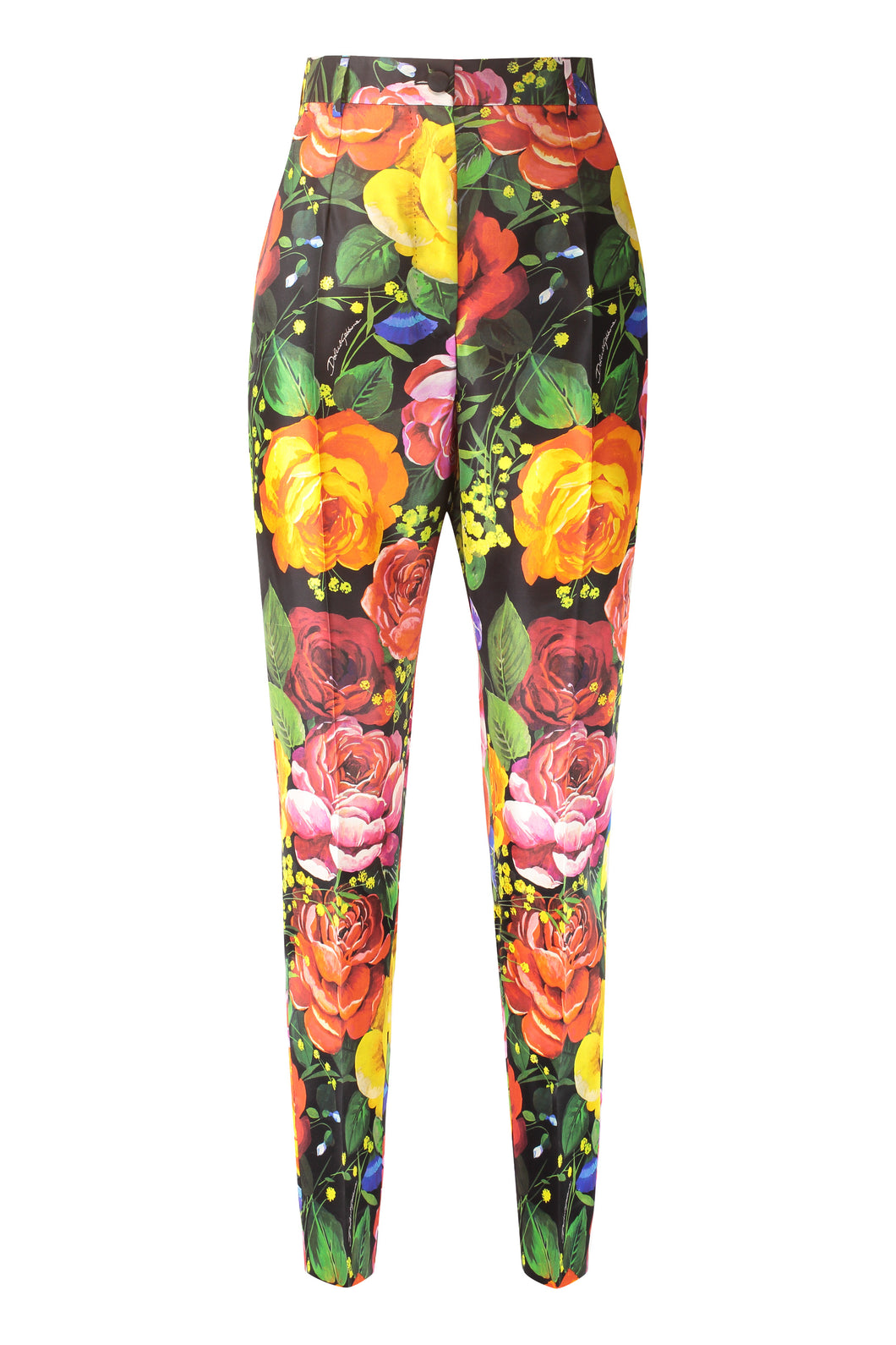 Printed silk pants